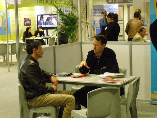 Tous les acteurs de l'accompagnement de la création ou de la reprise d'entreprise sont réunis durant deux jours au parc Chanot. (Photos Serge PAYRAU) Tous les acteurs de l'accompagnement de la création ou de la reprise d'entreprise sont réunis durant deux jours au parc Chanot. (Photos Serge PAYRAU)