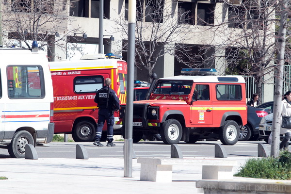 Les marins-pompiers avaient également positionné un dispositif préventif sur les lieux avec six engins et une vingtaine d'hommes