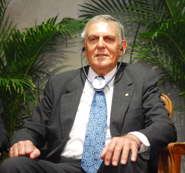 Le Professeur Dan Shechtman, Prix Nobel de chimie 2011 a été reçu à Marseille (PHOTO ANDRÉ CHAN)
