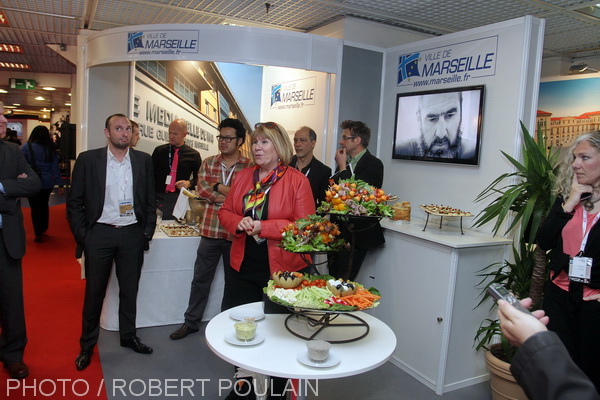 Le stand Marseille  10.02 au MIP TV à Cannes