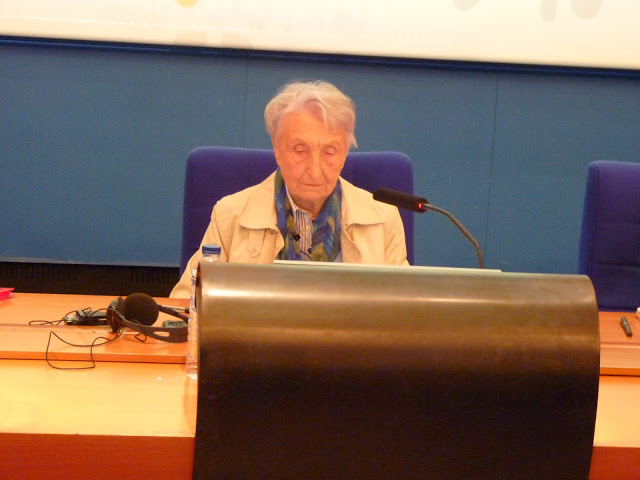 l'historienne Yvonne Kniebilher a présidé le colloque (PHOTO P.M.-C.)
