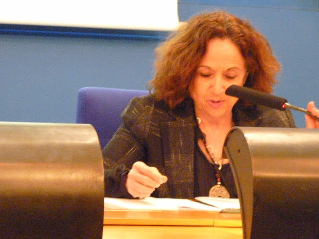 Dalenda Larguèche a témoigné de la complexité de la situation en Tunisie  (PHOTO P.M.-C.)