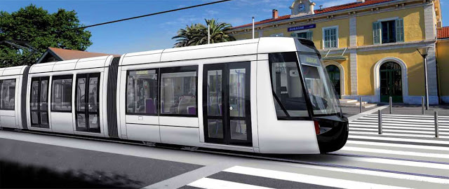 Le tramway d'Aubagne doit relier dès 2014 le quartier du Charrel à la gare, avant d'être prolongé jusqu'à la zone industrielle des Paluds à l'horizon 2016-2017, puis vers La Penne-sur-Huveaune en 2019. (Photo DR)