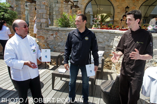 Marc Gimenez de Ricard en compagnie des chefs