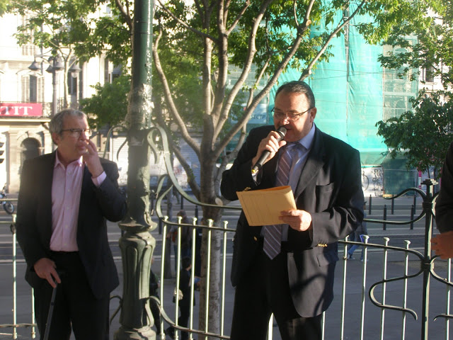 Patrick Mennucci, aux côtés d'Eric Scotto, président du club  Patrick Mennucci, aux côtés d'Eric Scotto, président du club