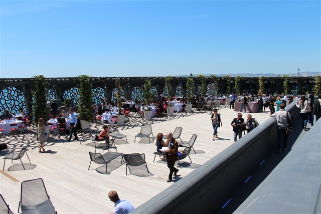 Le toit du Mucem (PHOTO PHILIPPE MAILLÉ)