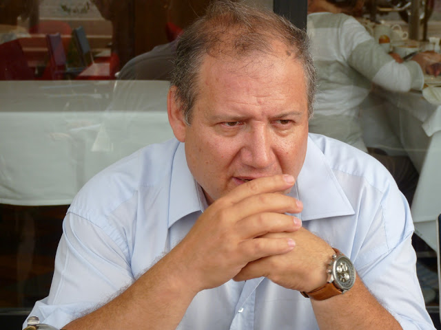 Stéphane Juffa, le rédacteur en chef de Metula News Agency de passage à Marseille (PHOTO PATRICIA MAILLE-CAIRE)