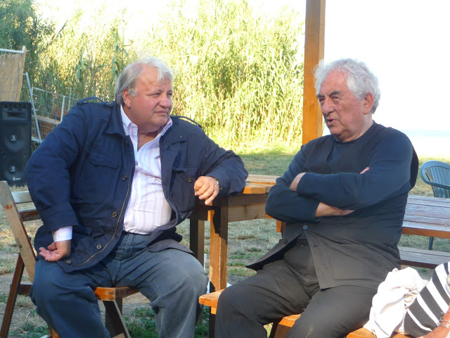 François Bernardini et Daniel Buren (PHOTO A.L) François Bernardini et Daniel Buren (PHOTO A.L)