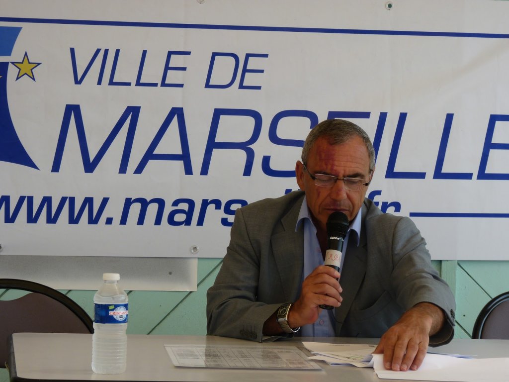 Richard Miron, adjoint au maire de Marseille, délégué au Sport a présenté sur la plage Prado Nord 