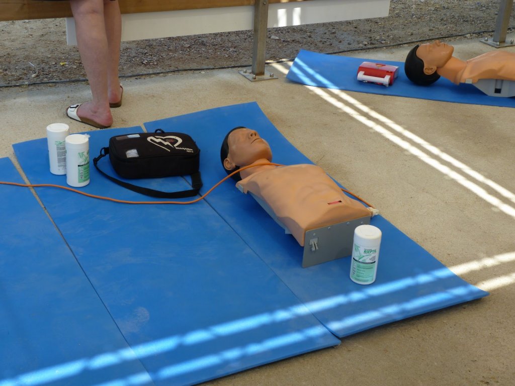 Un atelier d'initiation aux premiers gestes de secours (PHOTO P.M.-C.)
