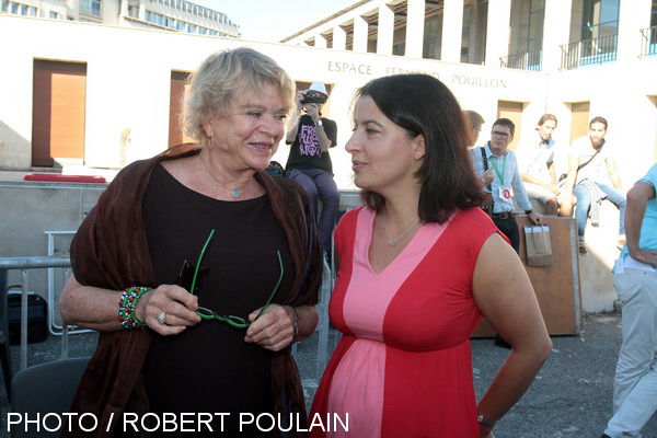 L' eurodéputée Eva Joly et la ministre du Logement Cécile Duflot