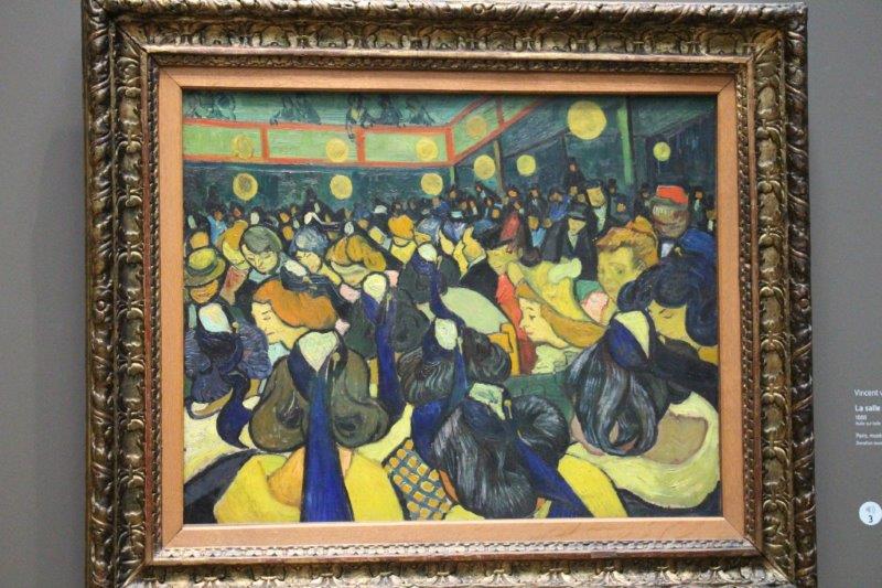 Vincent Van Gogh La Salle de bal à Arles (1888) Huile sur toile, Paris Musée d’Orsay (Photo Philippe Maillé)