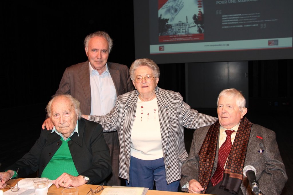 Sidney Chouraqui, Alain Chouraqui, Denise Toros-Marter et Louis Monguillan (Photo Philippe MAILLÉ)