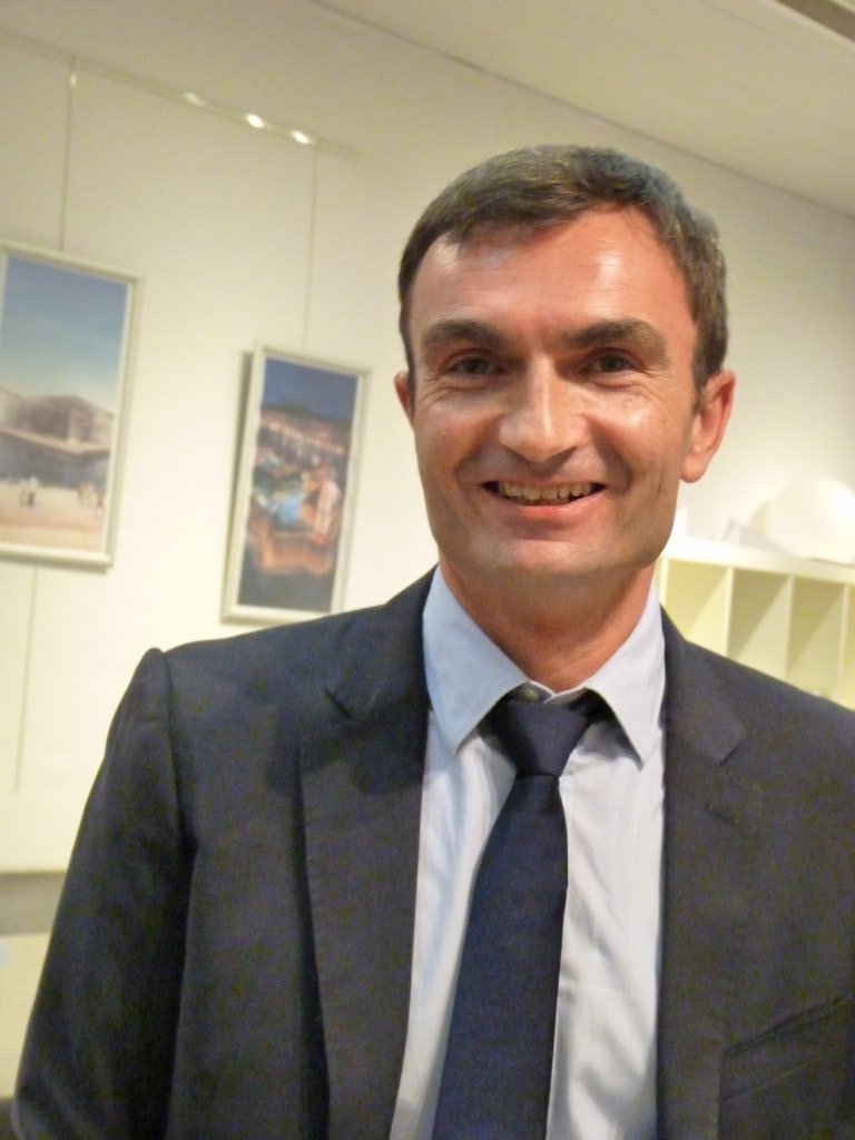 Stéphane Grossin, le millionième visiteur du Pavillon M (Photo  P.M-C.)