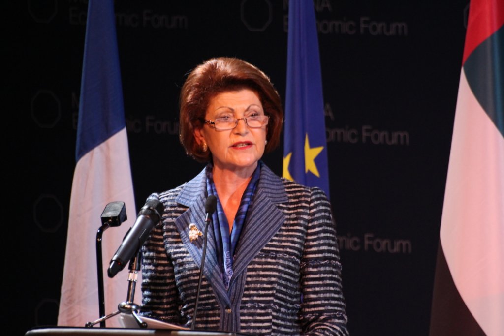 Andrulla Vassiliou, Commissaire européenne chargée de la culture, l'éducation, le multilinguisme et la jeunesse (Photo Philippe Maillé)