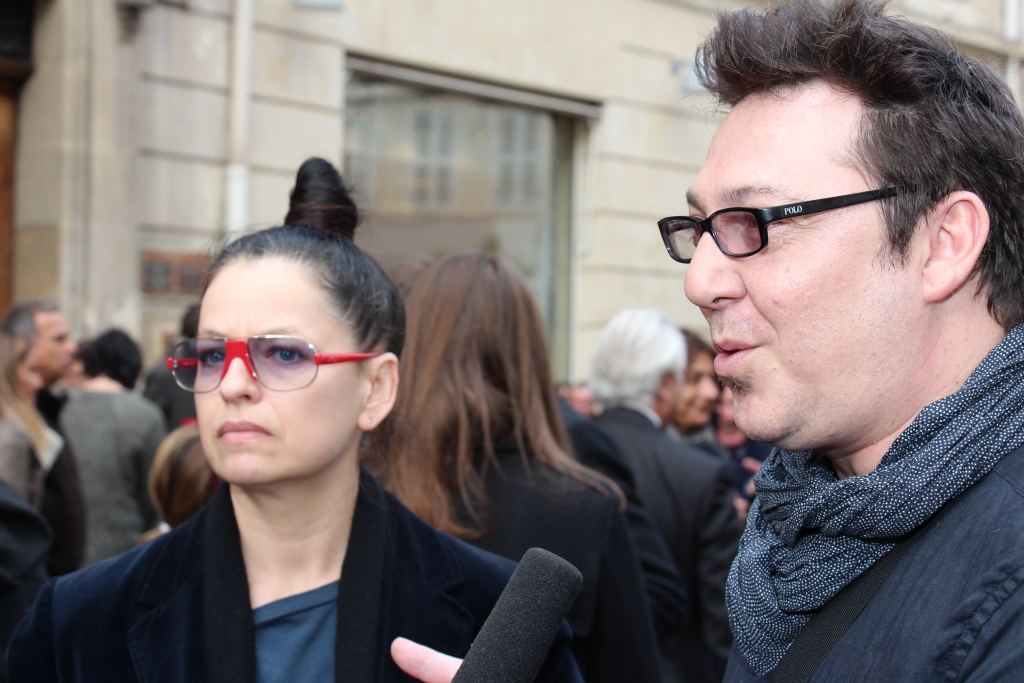 Les concepteurs de l'Opéra noir les artistes Marie Pejus et Christophe Berdaguer (Photo Philippe Maillé)