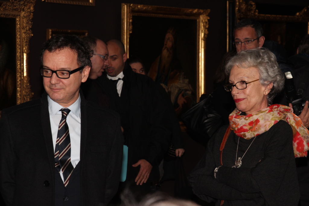 Luc Georget, conservateur du musée des Beaux-arts et marie-Paule Vial, directrice des musées de Marseille (Photo Philippe Maillé)
