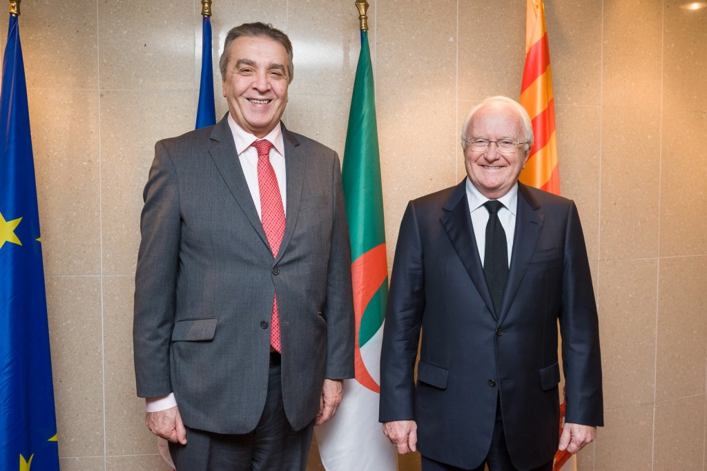 Rencontre à Marseille entre son Excellence Amar Bendjama, ambassadeur d'Algérie en France et Michel Vauzelle, le président de la Région Provence-Alpes-Côte d’Azur (Photo-Région Yann BOUVIER )