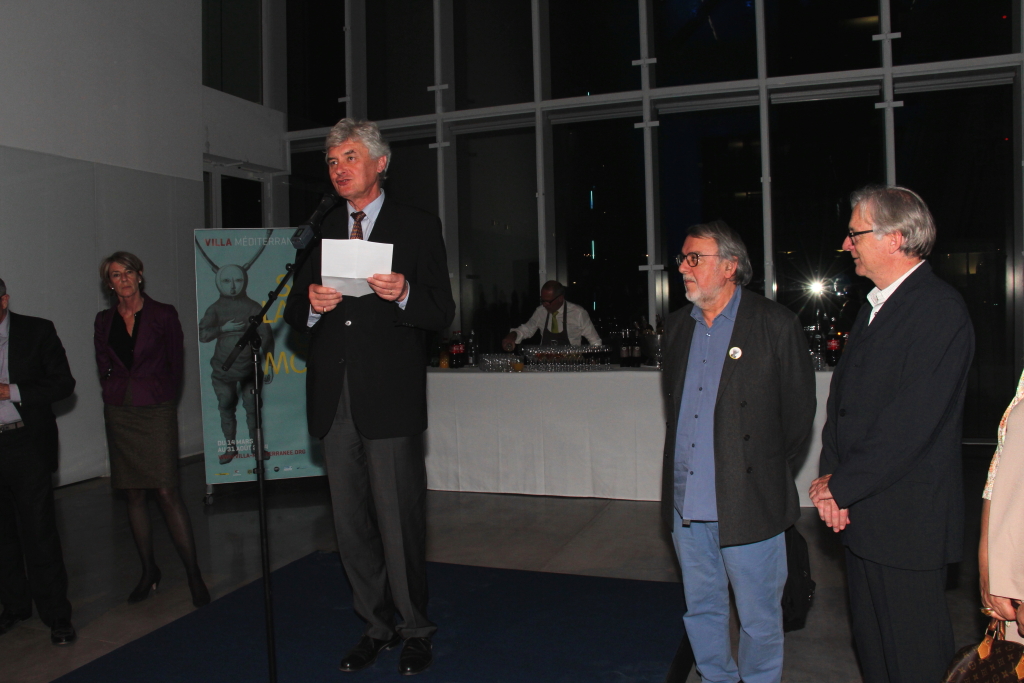 François de Boisgelin, le directeur de la Villa Méditerranée et Alain Bergala, concepteur du parcours de l'exposition (Photo Philippe Maillé) François de Boisgelin, le directeur de la Villa Méditerranée et Alain Bergala, concepteur du parcours de l'exposition (Photo Philippe Maillé)