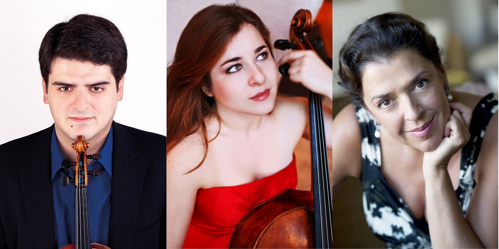 De gauche à droite Michael Barenboim (©Janine Escher), Alisa Weilerstein (©Jamie Jung) et Elena Bashkirova (©Monika Rittershaus)