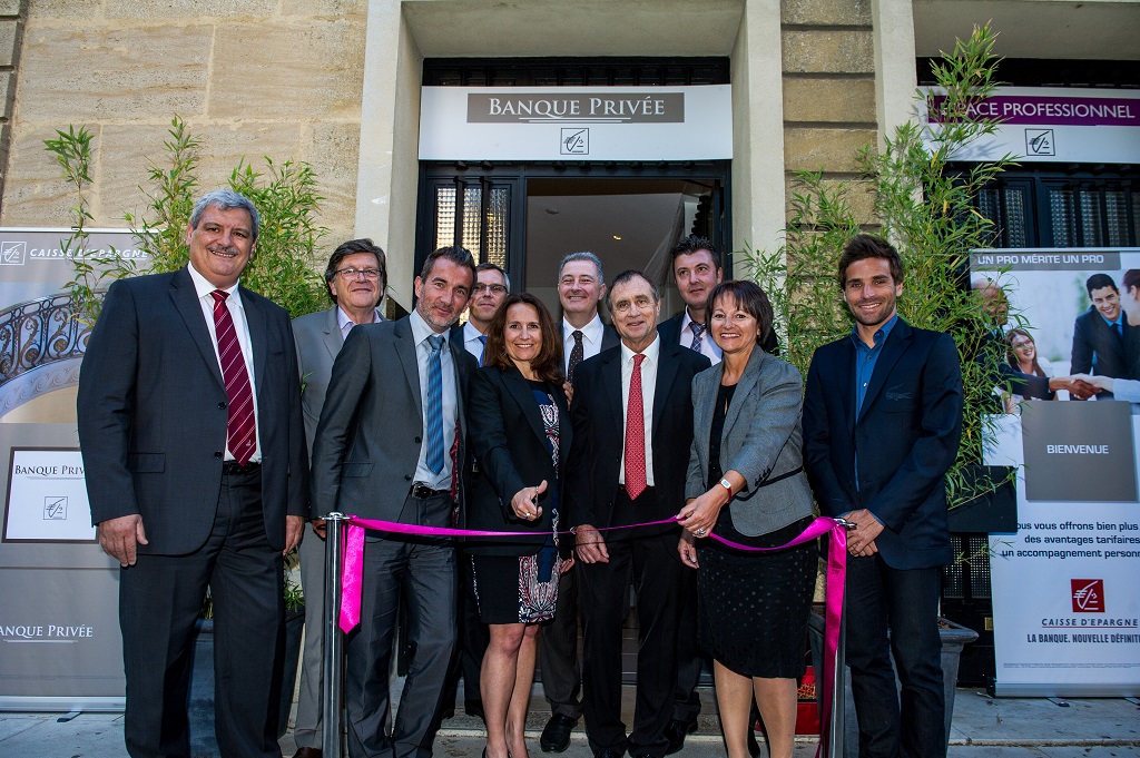 Inauguration de l'espace Malherbe de la CEPAC à Aix-en-Provence par un coupé de ruban (Photo D.R.)