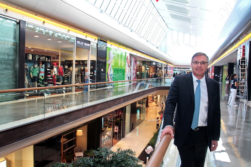Jean-Philippe Mouton, PDG de Hammerson au sein des Terrasses du Port (Photo Robert Poulain)