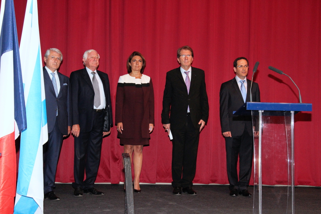 Jocelyn Zeitoun, René Olmetta, Martine Vassal, Guy Teissier et le Consul général d'Israël Barnéa Hassid (Photo Philippe Maillé)