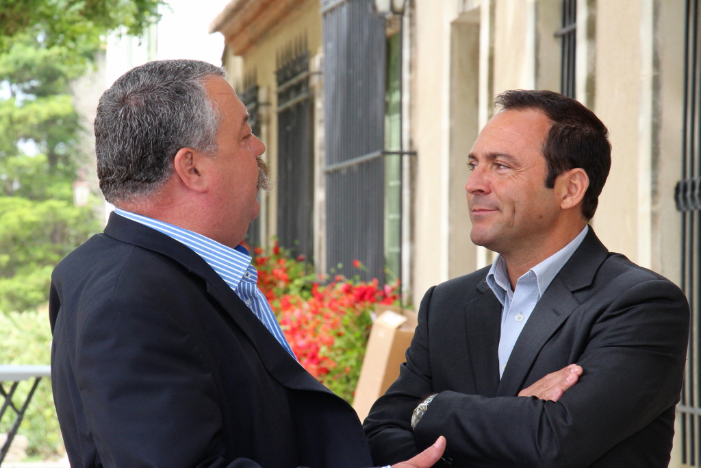 Dominique Perron, président des clubs taurins Paul Ricard et Marc Gimenez, responsable régional communication Paul Ricard (Photo Philippe Maillé)