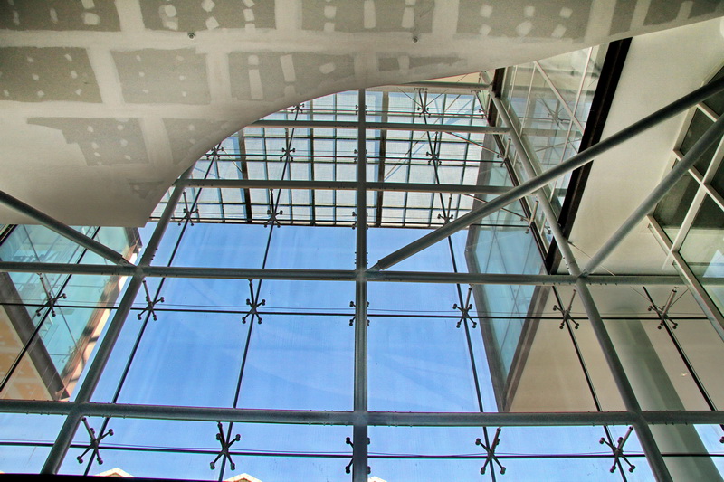 Le plus grand atrium d’Europe d’une hauteur de 40 mètres (Photo Robert Poulain)