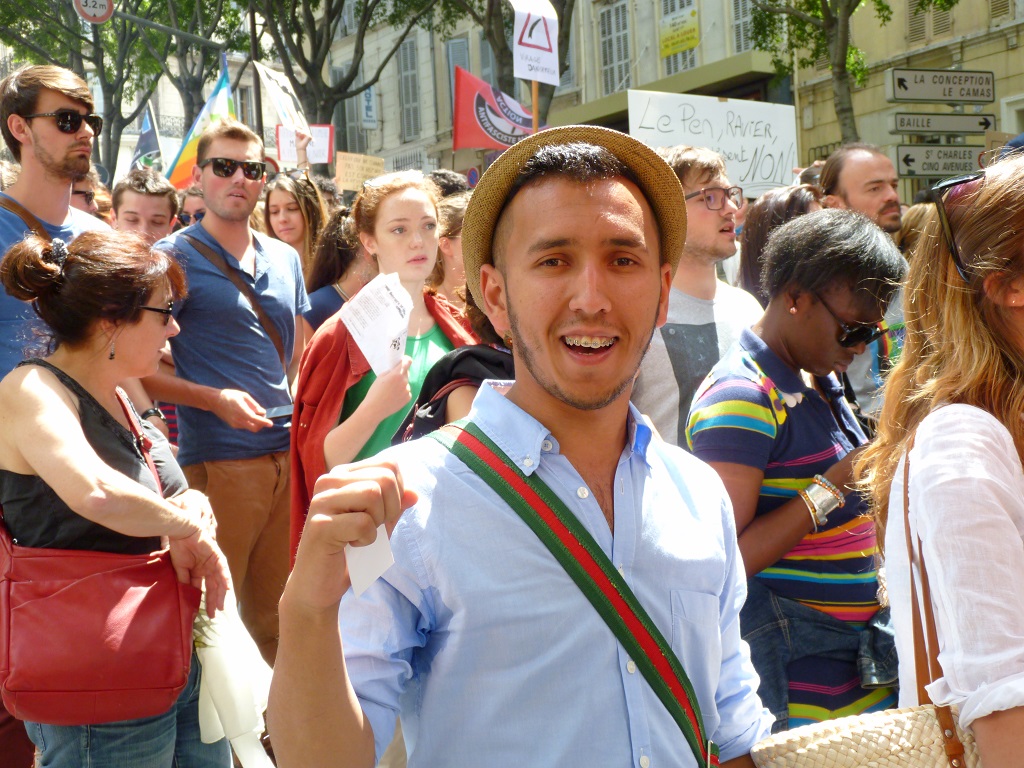 Abdel Kader Halimi, étudiant en Droit en Algérie (Photo P.M.-C.)