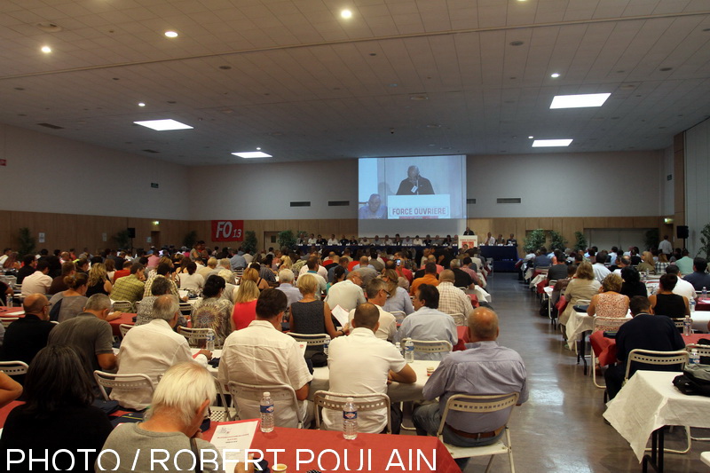 Le congrès de l'UD FO 13 a rassemblé plusieurs centaines personnes au Palais des Congrès du Parc Chanot