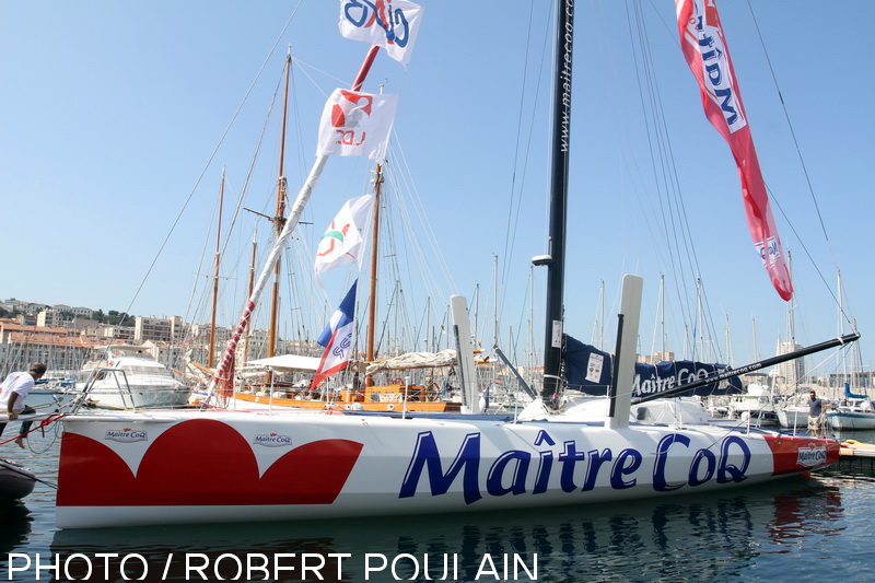 L'Imoca Maître Coq sera visible dans le Vieux-port jusqu'à ce lundi 30 juin