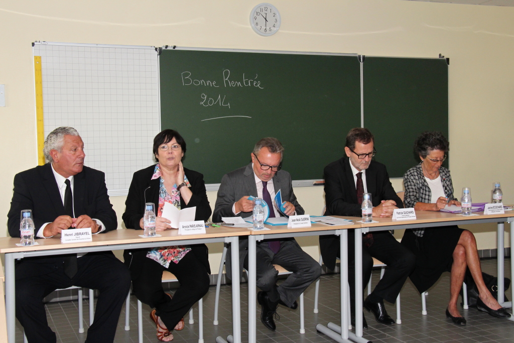 Henri Jibrayel, Annick Paris Arnau, Jean-Noël Guérini, Patrick Guichard et Janine Ecochard (Photo Philippe Maillé)