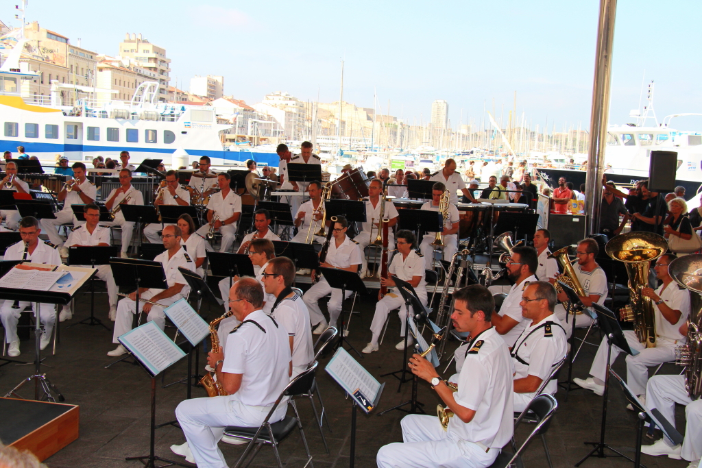 Un concert a été donné par la Musique de la Marine Nationale (Photo Philippe Maillé)