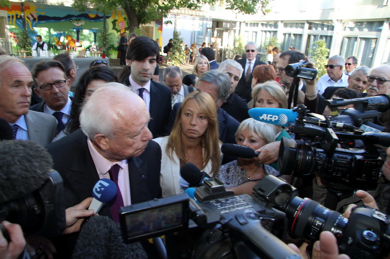 Le maire de Marseille Jean-Claude Gaudin à fait sa rentrée (Photo Robert Poulain)