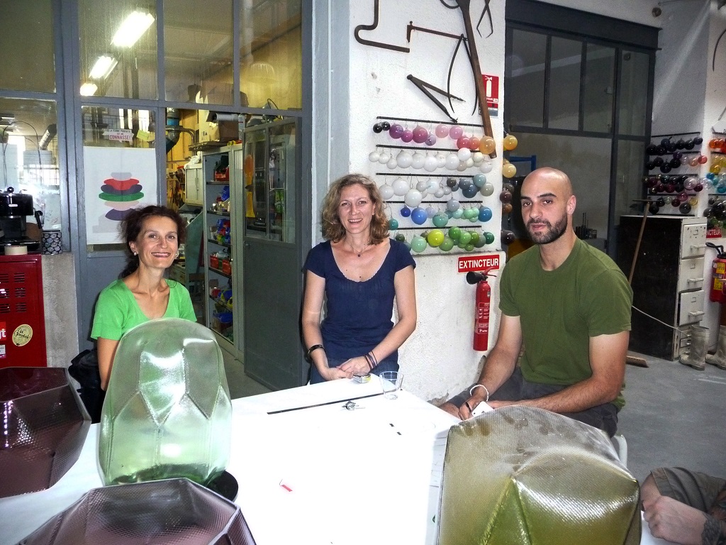 Isabelle Reiher, Christelle Notelet et Eloi Chafaï (Photo A.L.)
