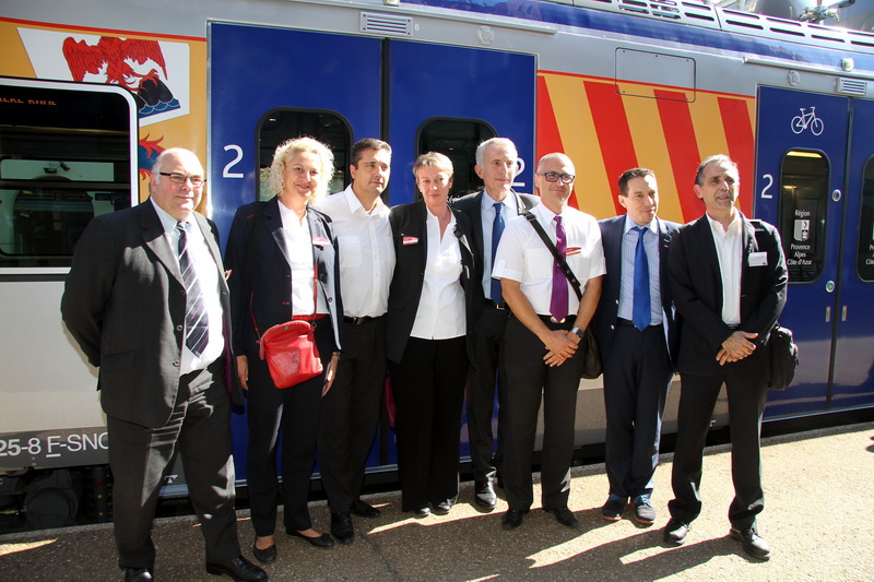 Les agents SNCF (Photo Robert Poulain) Les agents SNCF (Photo Robert Poulain)