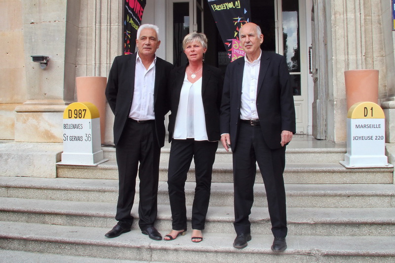 Richard Latière, directeur des manifestations, Catherine Casadeï, directrice générale déléguée, Michel Kester, président de la Safim ont présenté le bilan de la 90e Foire internationale de Marseille (Photo Robert Poulain)