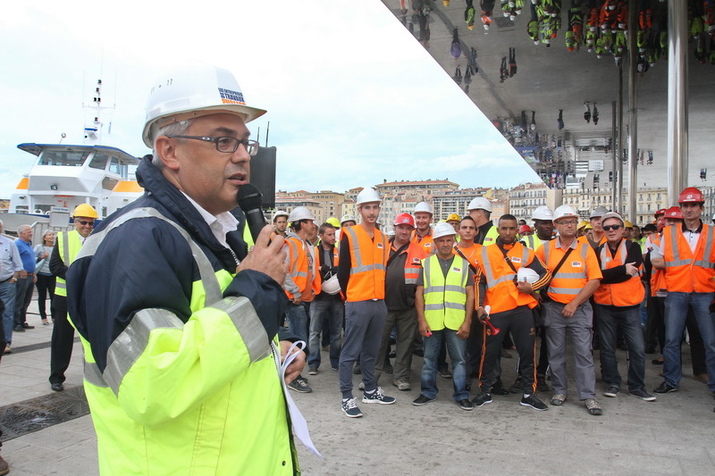 Laurent Amar, le président de la Fédération Régionale desTravaux Publics demande à l’État d'encourager les Collectivités Locales à investir (Photo Robert Poulain)
