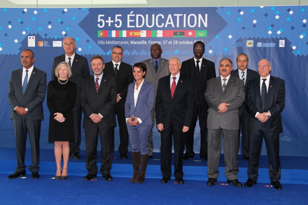 Les ministres du dialogue 5+5 à la Villa Méditerranée à Marseille (Photo Philippe Maillé)
