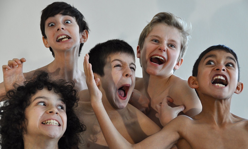 Les gargouilles sont à l’honneur chez les jeunes danseurs du Groupe Grenade. Ici une répétition de « Tricksters », la création d’Alban Richard. (Photo Léo Ballani)