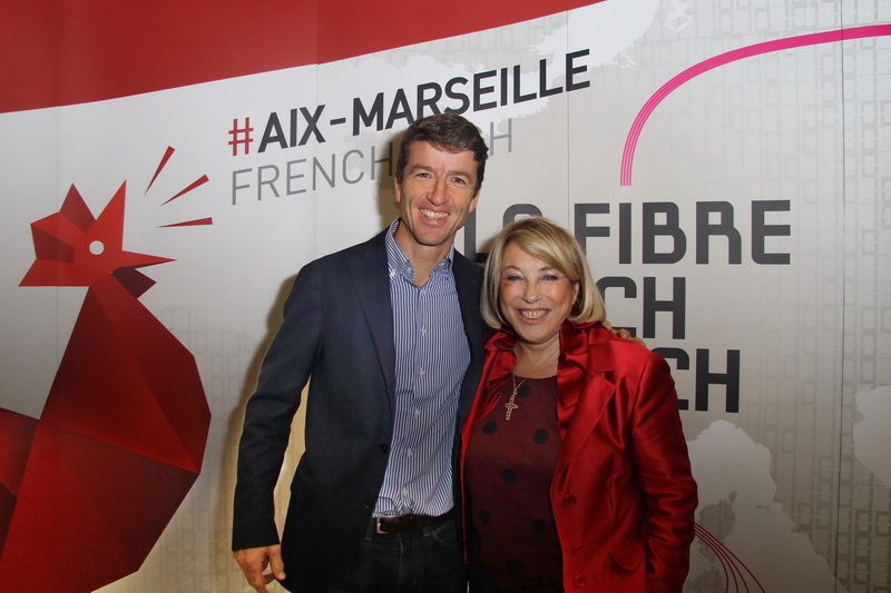 Denis Philipon, voyageprive.com aux côtés de Maryse Joissains Masini (Photo Robert Poulain)