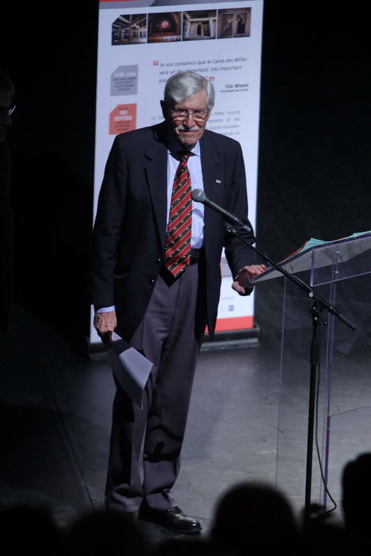 Herbert Traube, témoin, ancien interné du Camp des Milles (Photo Robert Poulain)