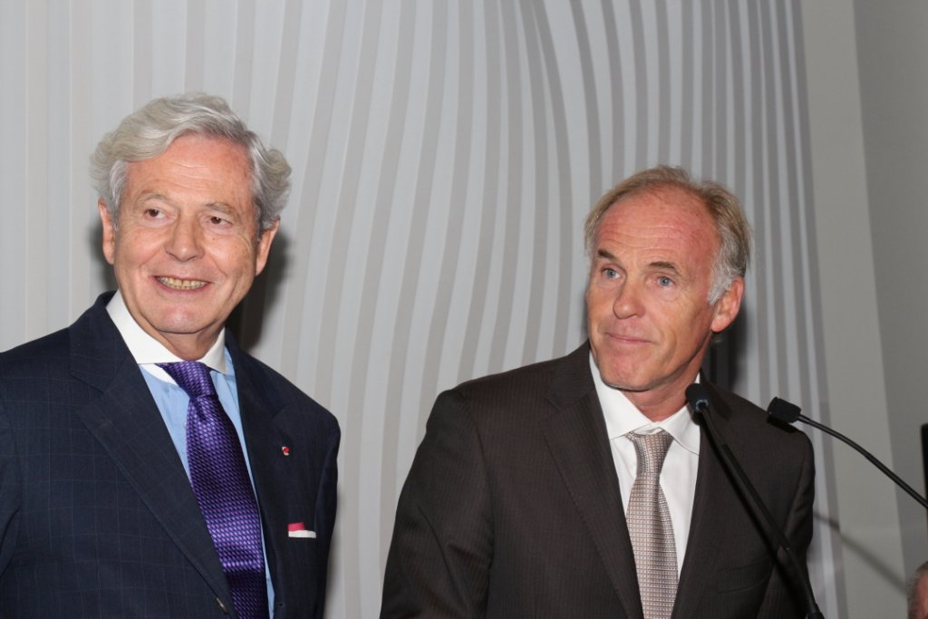 Philippe Houzé, président du directoire du groupe Galeries Lafayette et Dominique Tian, Premier adjoint au maire de Marseille (Photo Philippe Maillé)