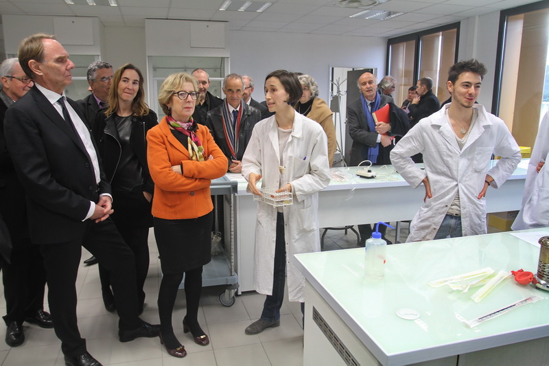 Un des laboratoires d'Oceanomed dédiés pour la recherche en océanographie fondamentale et appliquée (Photo Robert Poulain)