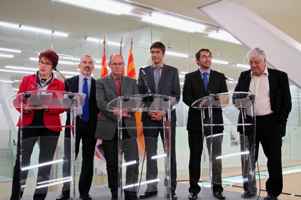 Les rapporteurs des 3 commissions de la Conférence (Photo Philippe Maillé) Les rapporteurs des 3 commissions de la Conférence (Photo Philippe Maillé)