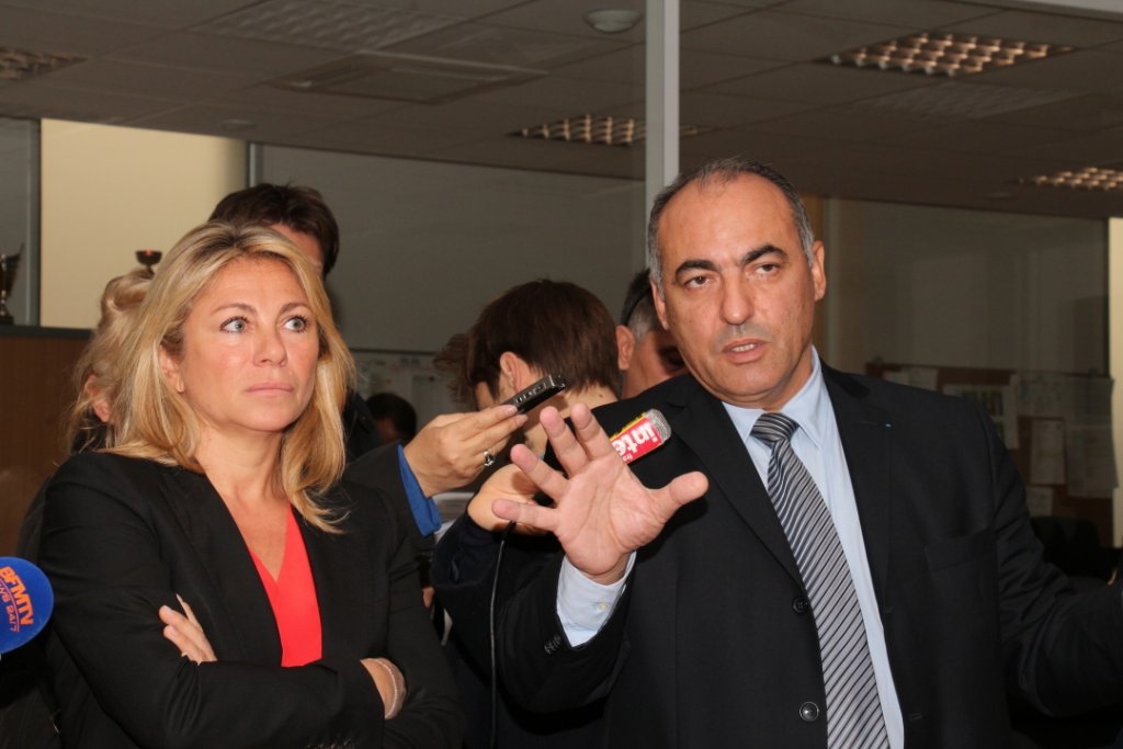 Caroline Pozmentier et Marc Labouz au CSU (Photo Philippe Maillé)