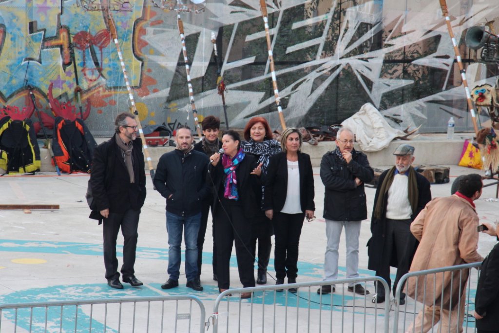 Lisette Narducci la maire du secteur a lancé les festivités (Photo Philippe Maillé)