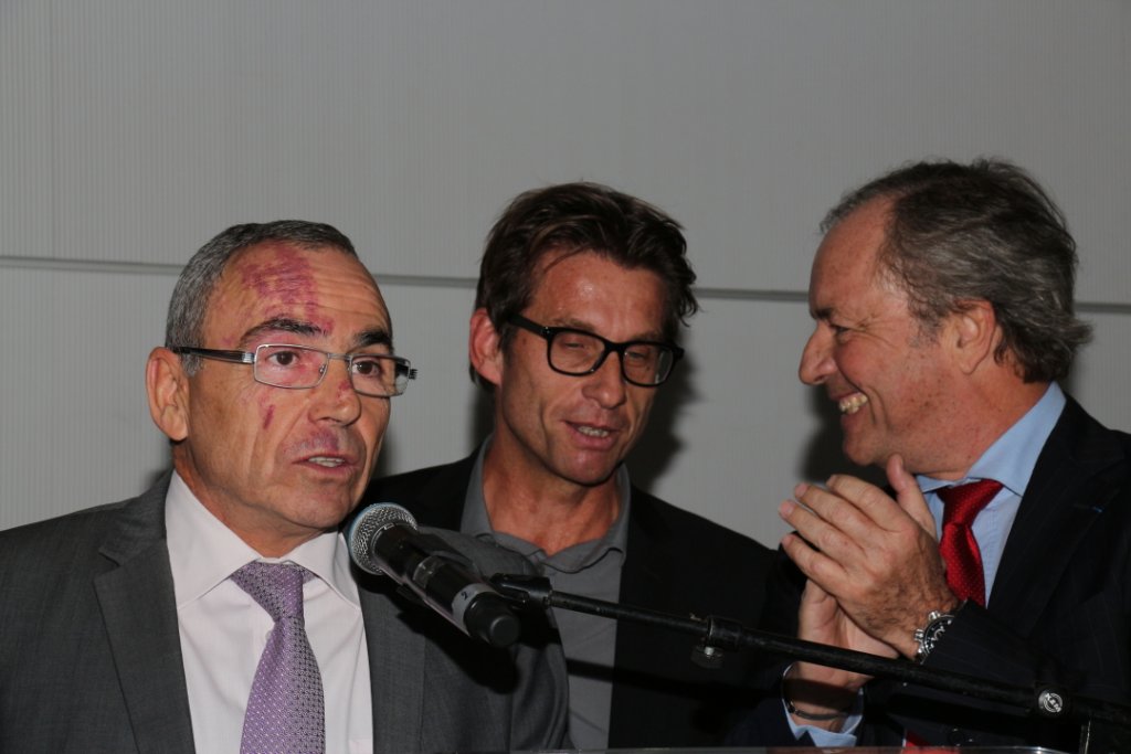 Richard Miron et à ses côtés Pierre Distinguin (Photo Philippe Maillé) Richard Miron et à ses côtés Pierre Distinguin (Photo Philippe Maillé)