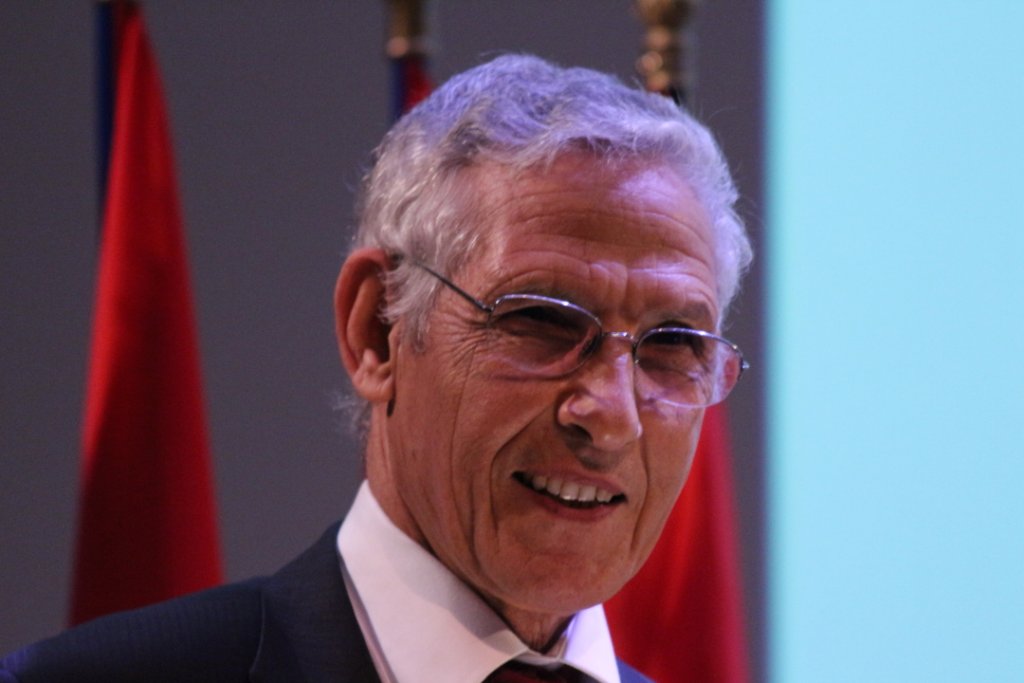 Lahcen Daoudi, ministre de l'Enseignement supérieur, de la Recherche scientifique et de la Formation des cadres du Maroc (Photo Philippe Maillé)